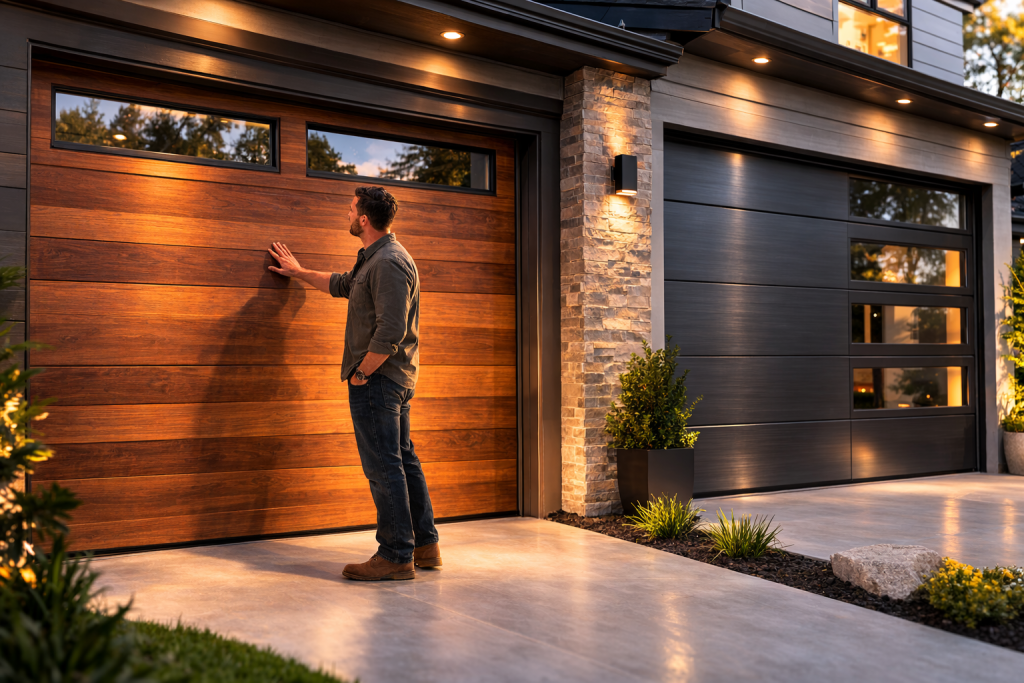 custom wooden garage doors